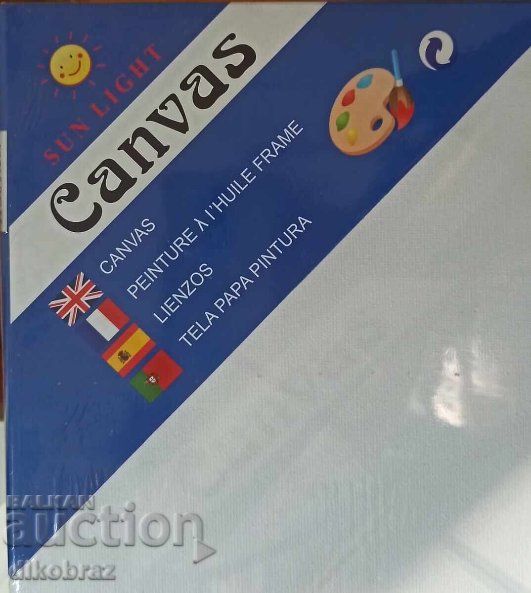 Licitație Pânză pentru pictură - 3 bucăți 50x40 40x30 30x20 noi - pentru 10€