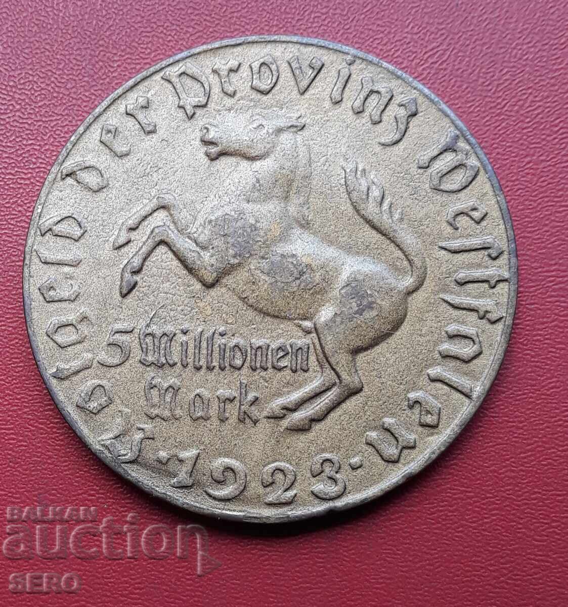 Germania-Westfalia-5 000 000 mărci 1923 Germania-Westfalia-5 000 000 mărci 1923