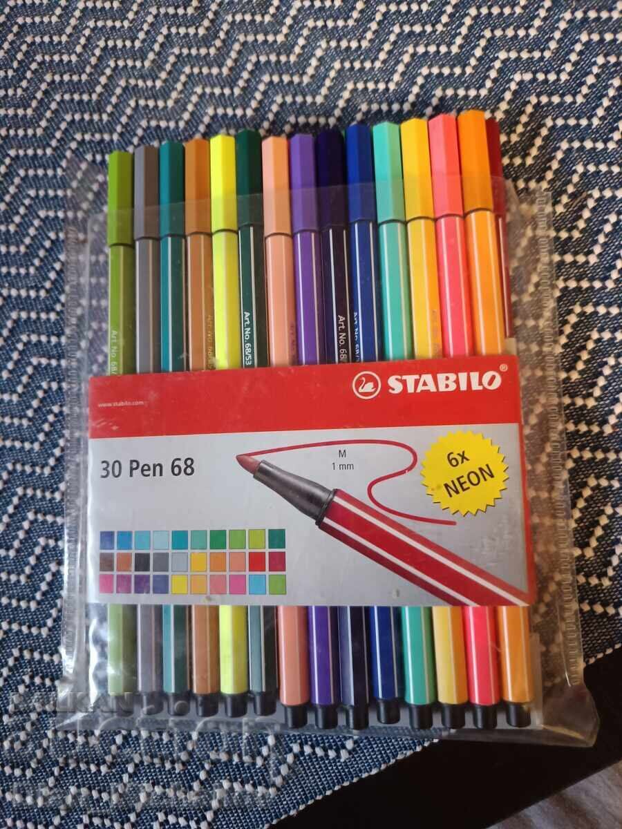 Două seturi de carioci STABILO PEN și Maped Color'Peps Două seturi de carioci STABILO PEN și Maped Color'Peps