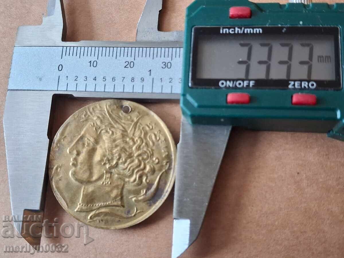 Piese vechi din alamă pentru bijuterii, pandantive pentru botez - 5 Piese vechi din alamă pentru bijuterii, pandantive pentru botez - 5