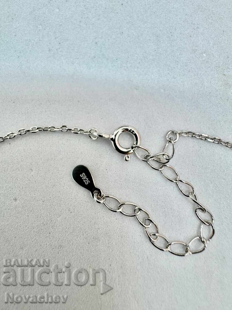 Livrarea Colier din argint cu moissanite (diamant) 1 carat