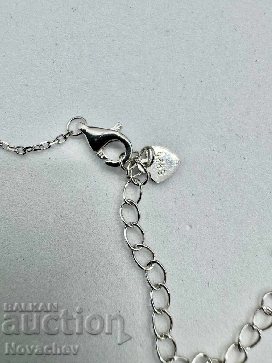 Livrarea Colier din argint cu moissanite (diamant) 0.32 carate