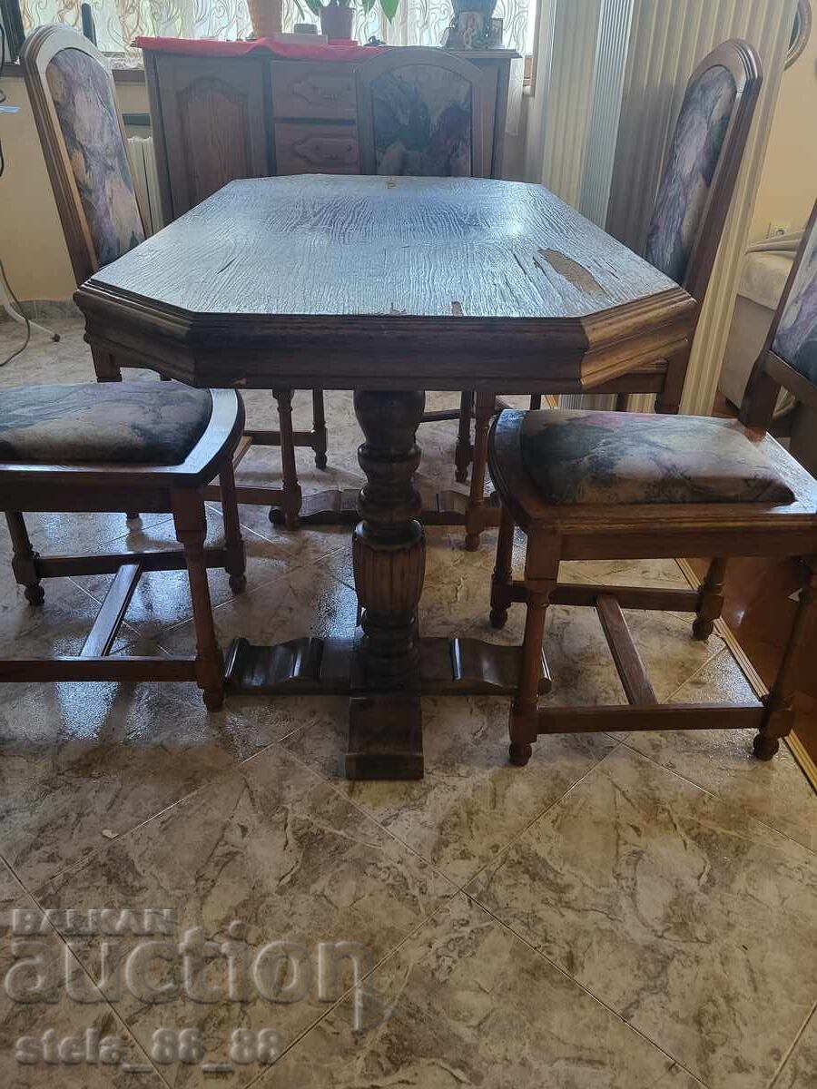 Τραπεζαρία με 5 καρέκλες Τραπεζαρία με 5 καρέκλες