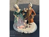 Old German porcelain figurine statue Romance