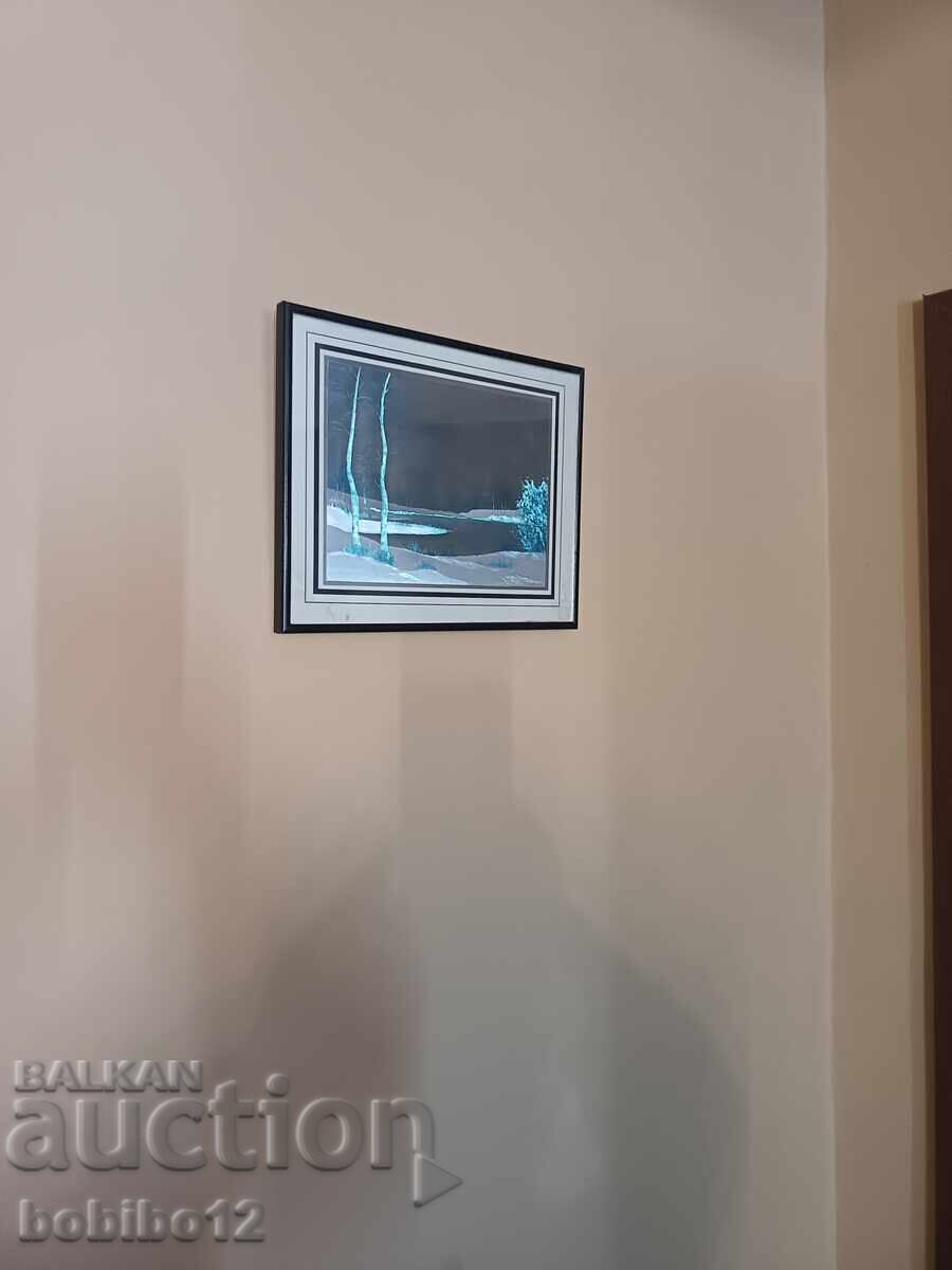 Χειμερινό τοπίο, πίνακας του Σερζ Μοντοντόν
