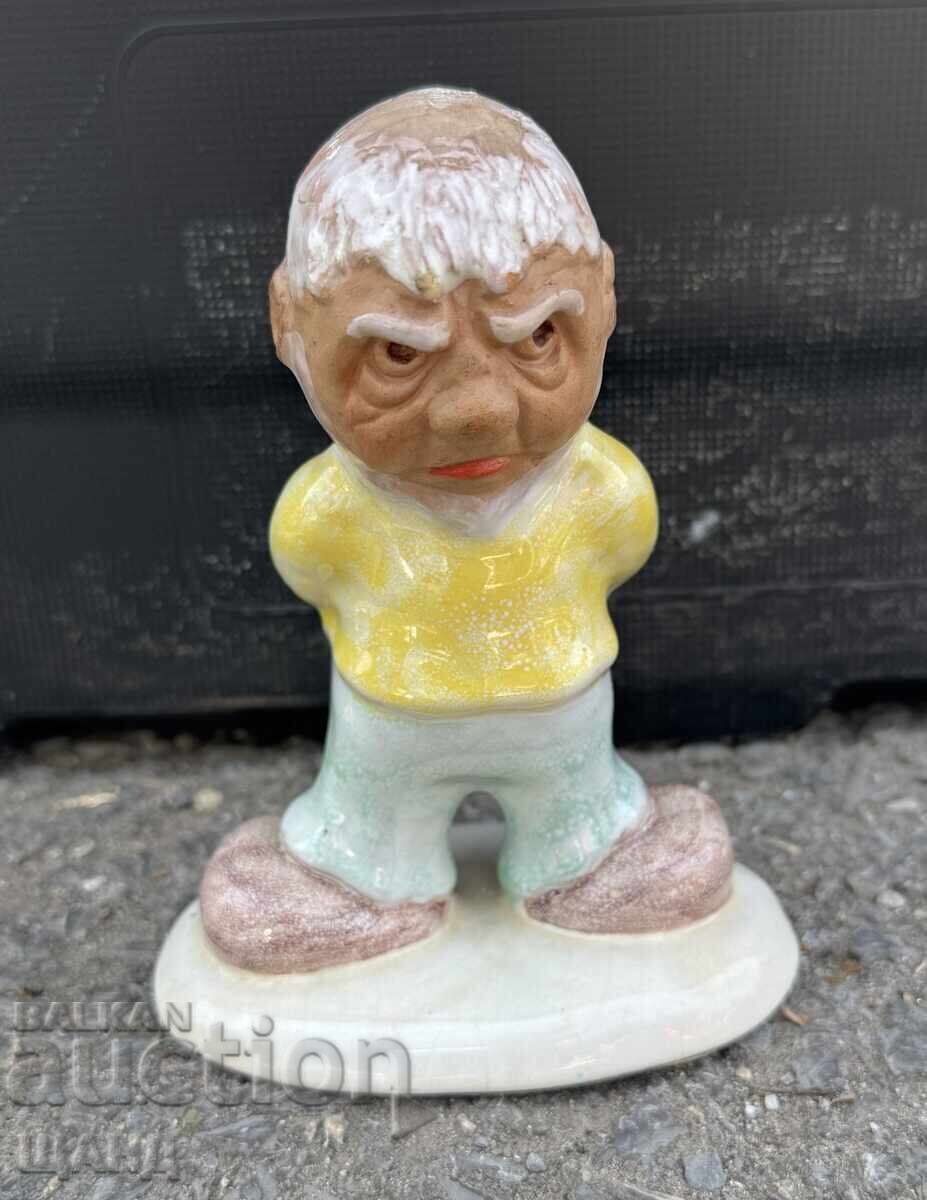 Statuetă veche din ceramică maghiară cu două fețe cu preț € 25.45 | 49.78 BGN Statuetă veche din ceramică maghiară cu două fețe cu preț € 25.45 | 49.78 BGN