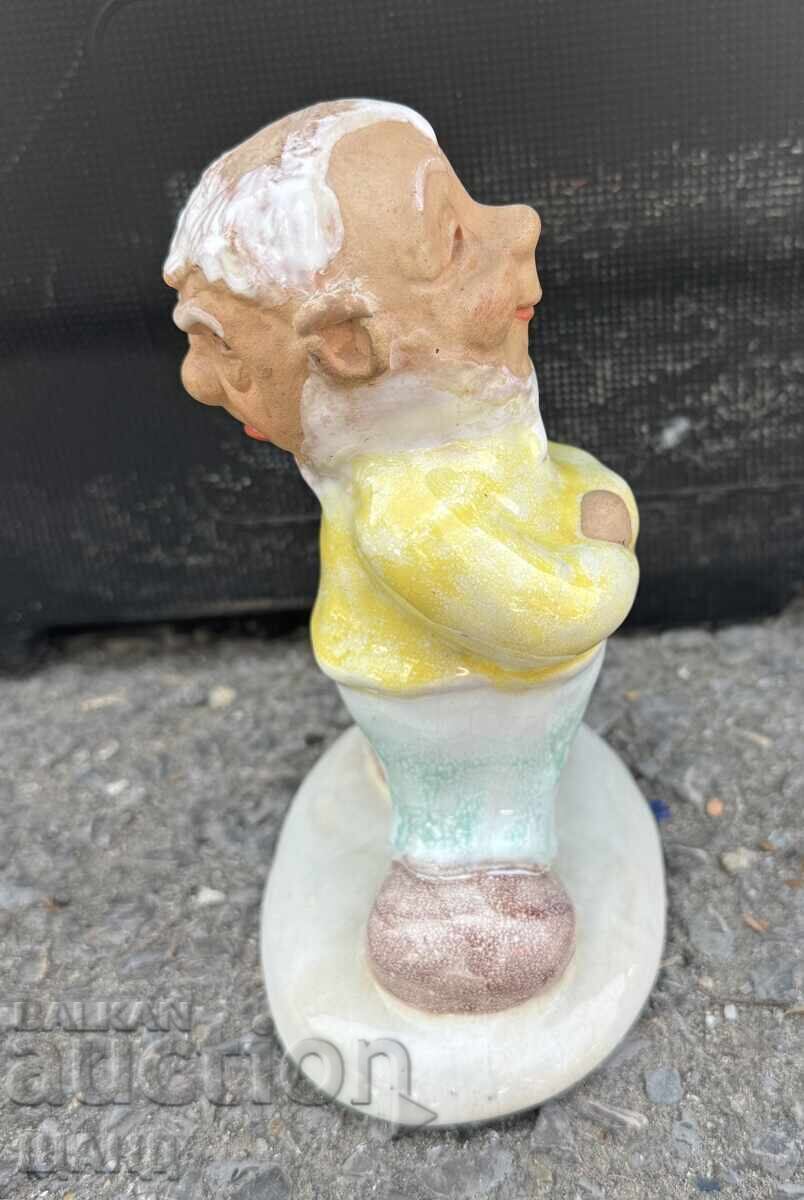 Licitație Statuetă veche din ceramică maghiară cu două fețe Licitație Statuetă veche din ceramică maghiară cu două fețe