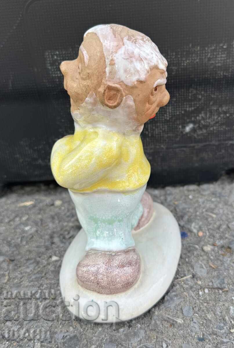 Statuetă veche din ceramică maghiară cu două fețe Statuetă veche din ceramică maghiară cu două fețe