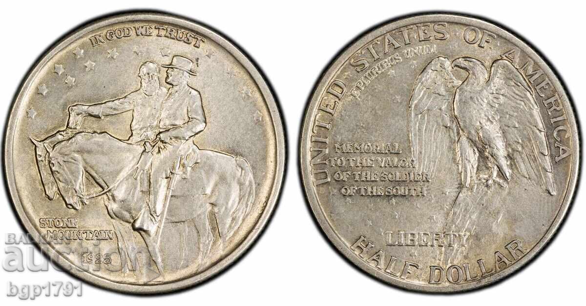 Half Dollar 1925 SUA AU58 PCGS argint