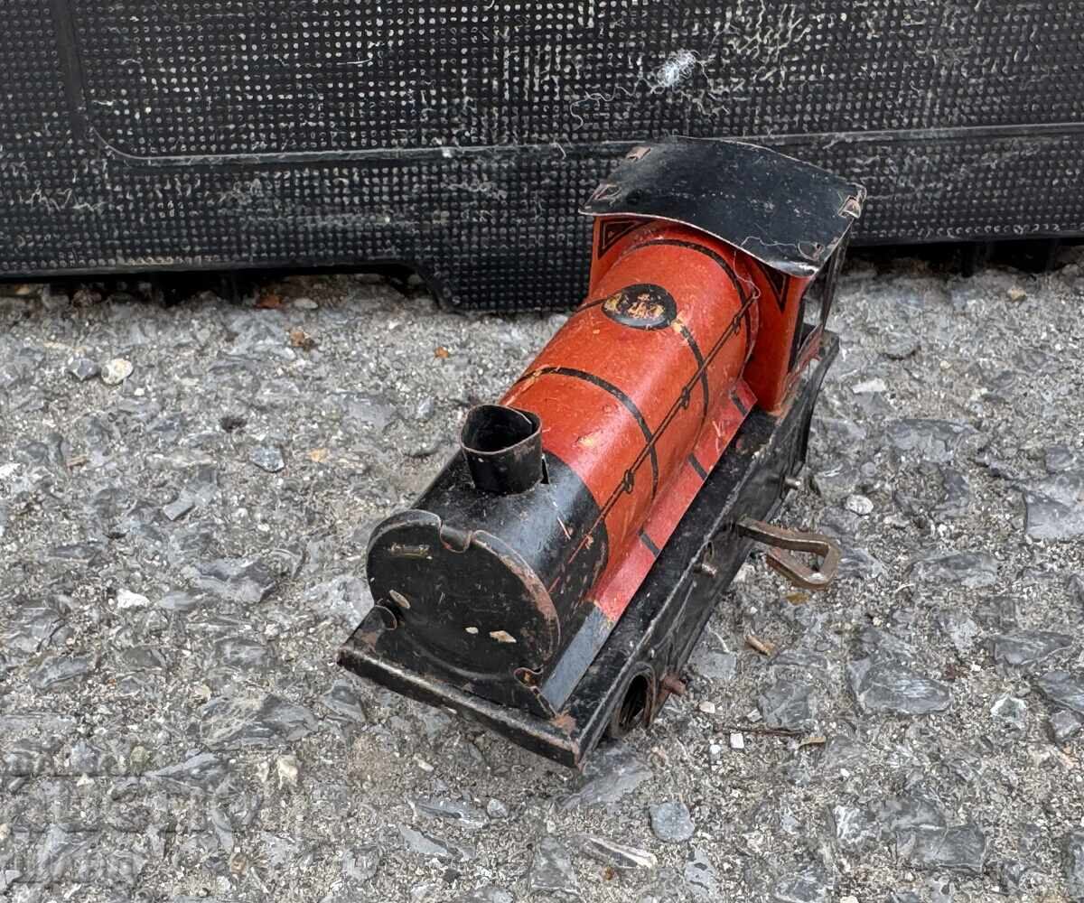 Jucărie mecanică veche germană din metal, tren, locomotivă cu preț € 15.35 | 30.02 BGN