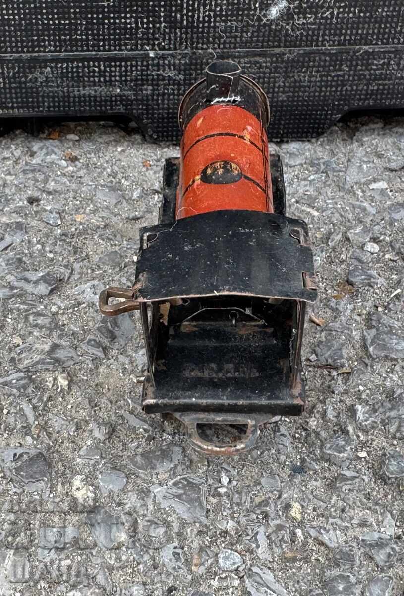 Livrarea Jucărie mecanică veche germană din metal, tren, locomotivă