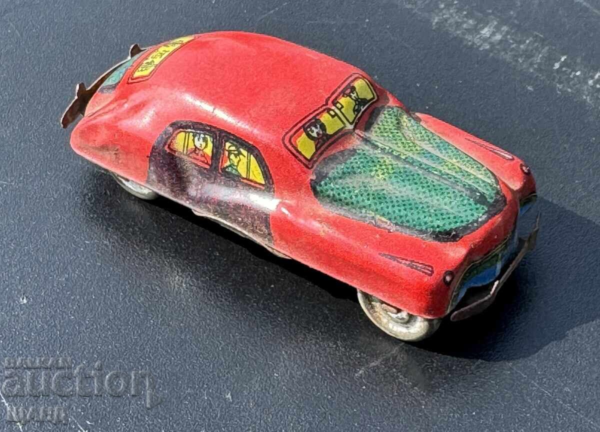 Vechi model de mașină de jucărie din tablă metalică japoneză
