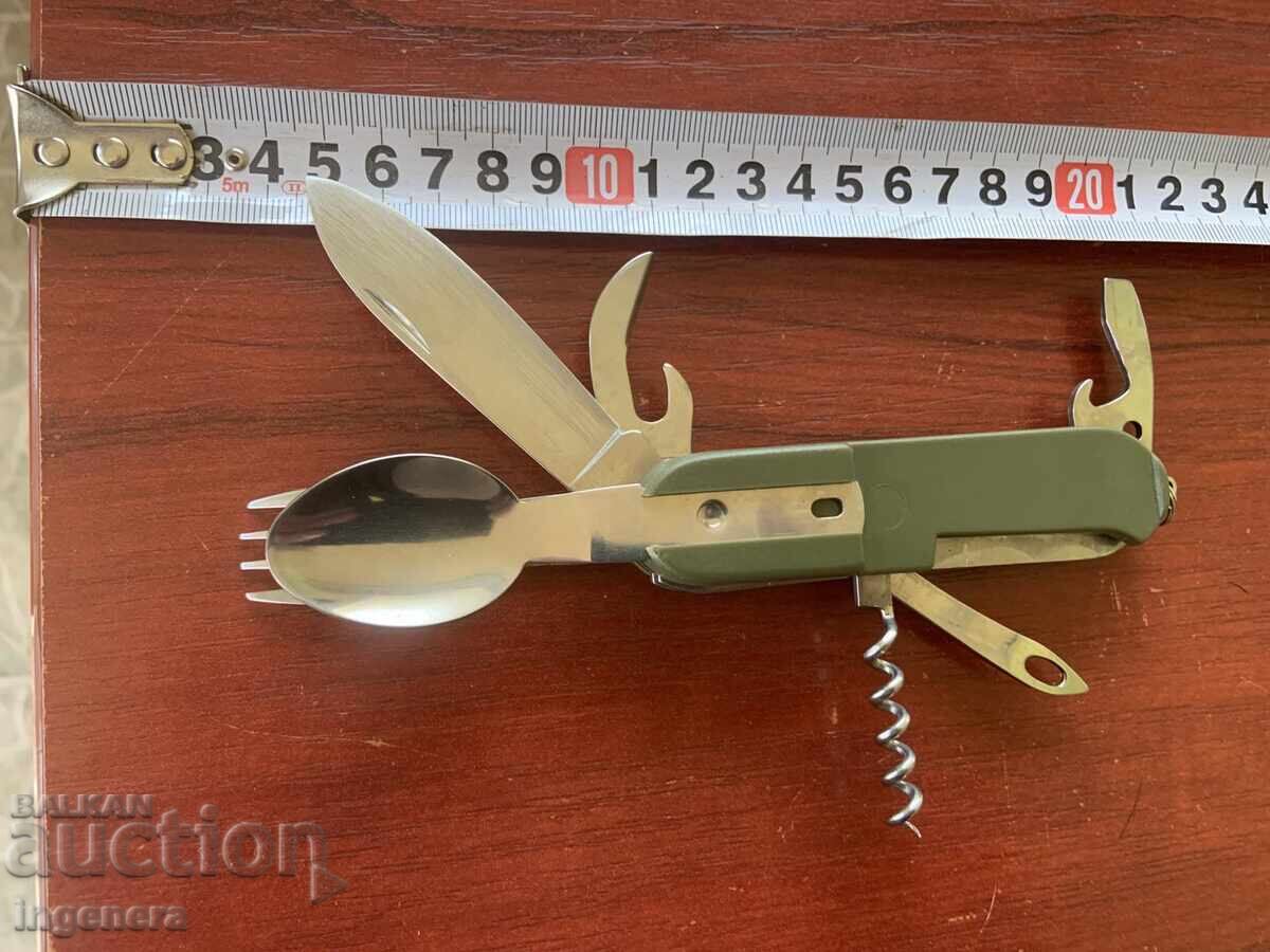 CUȚIT FURCULIȚĂ LINGURĂ INSTRUMENT TURISTIC DE MARCĂ - 5