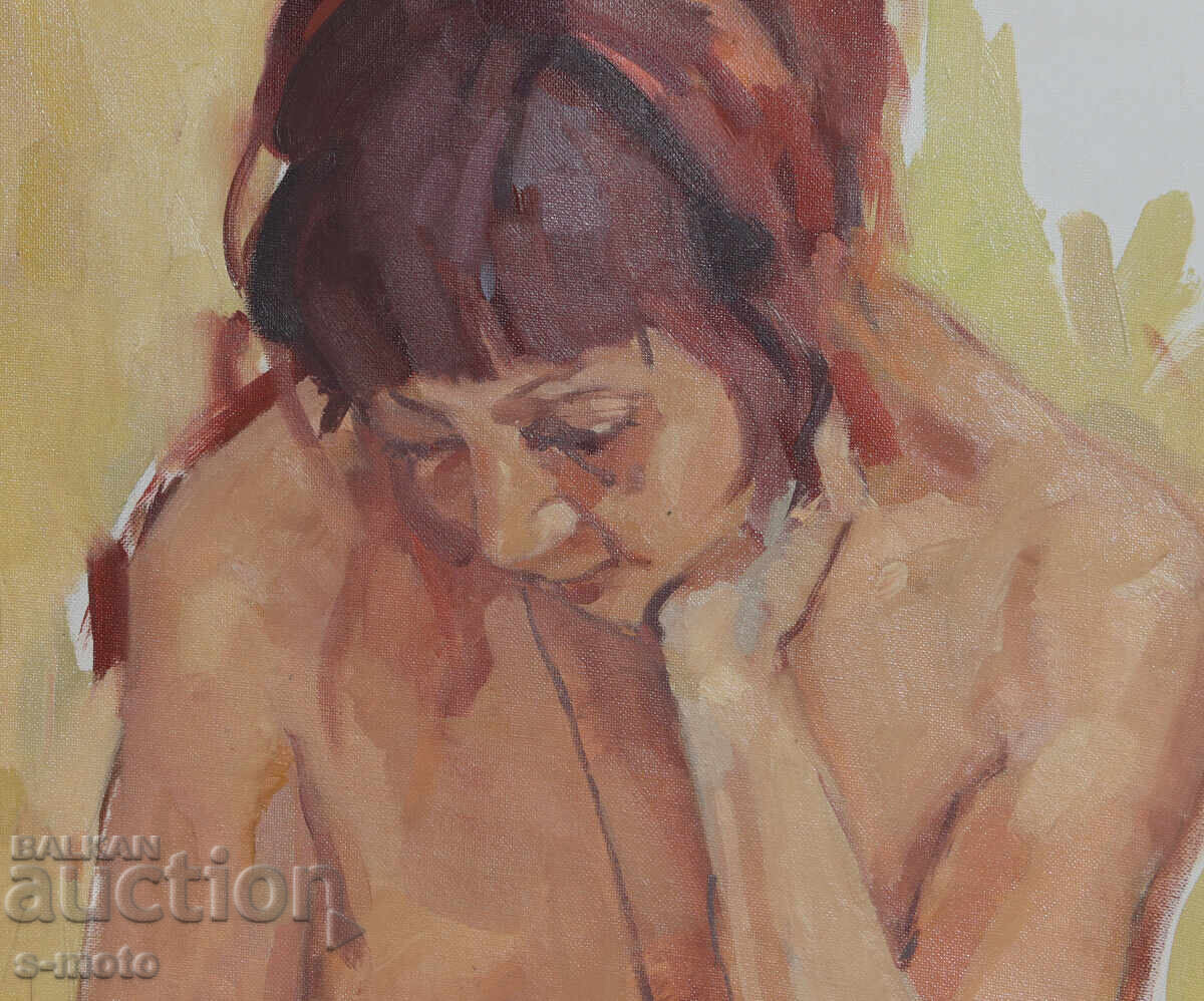 Livrarea Tablou ulei portret corp gol