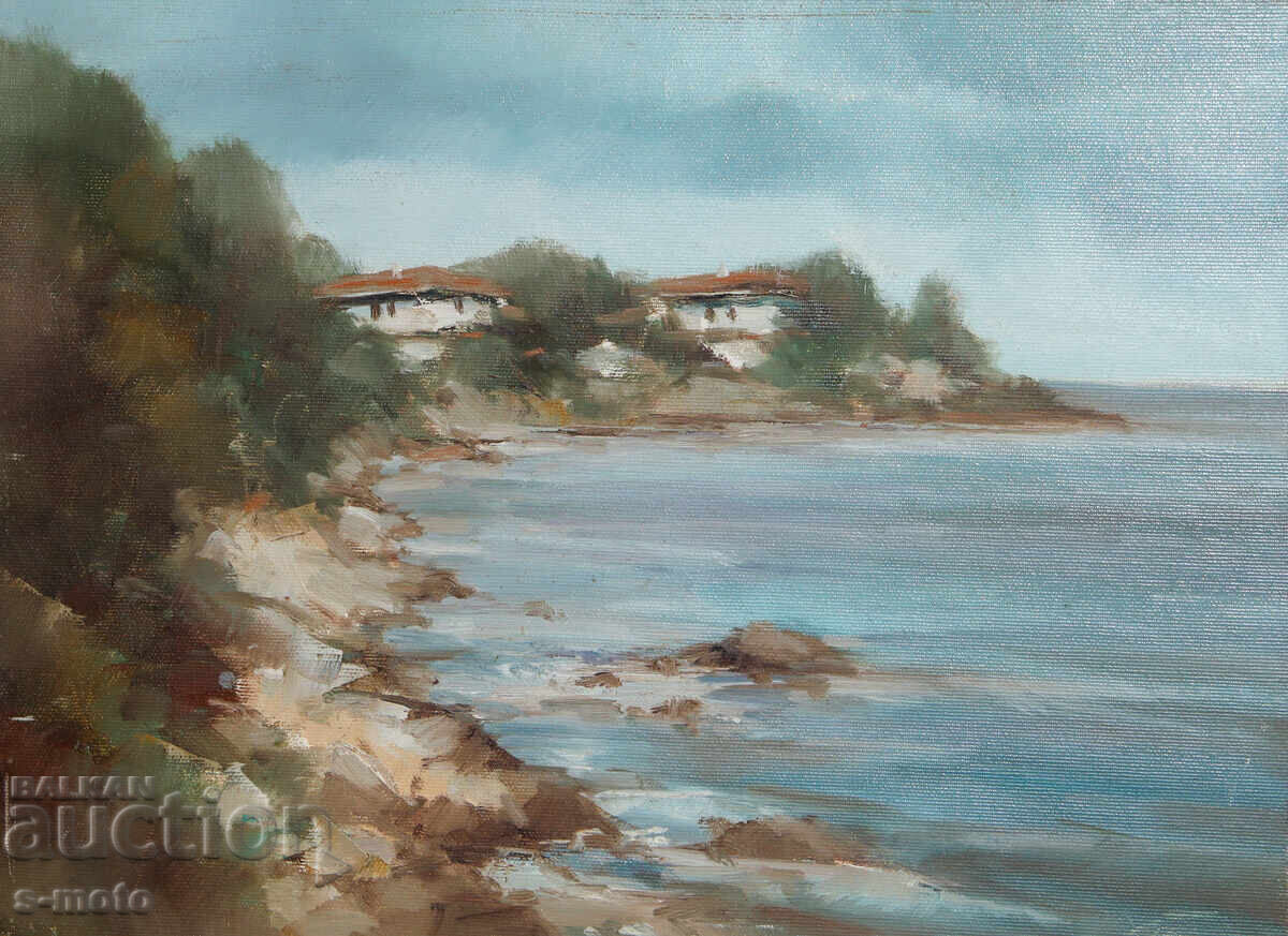 Tablou Ventsislav Tomov pictură în ulei peisaj marin Tablou Ventsislav Tomov pictură în ulei peisaj marin