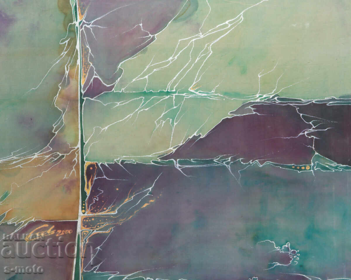 Tablou compoziție abstractă peisaj batik - 6