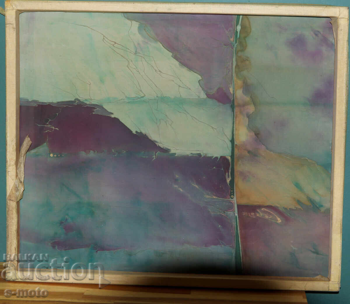 Tablou compoziție abstractă peisaj batik - 7