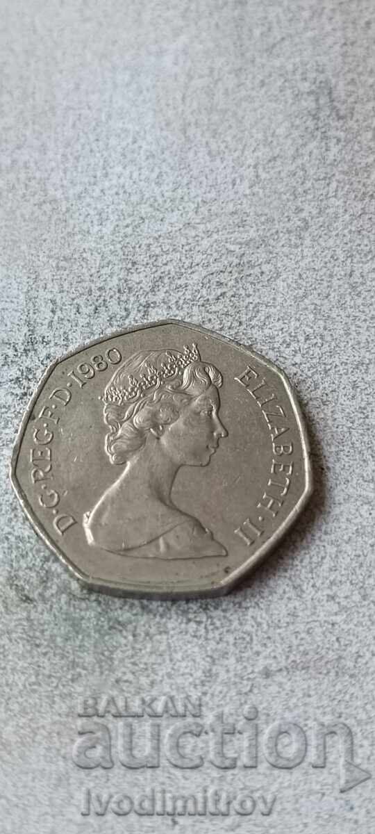 Marea Britanie 50 New Pence 1980 cu preț € 1.16 | 2.27 BGN