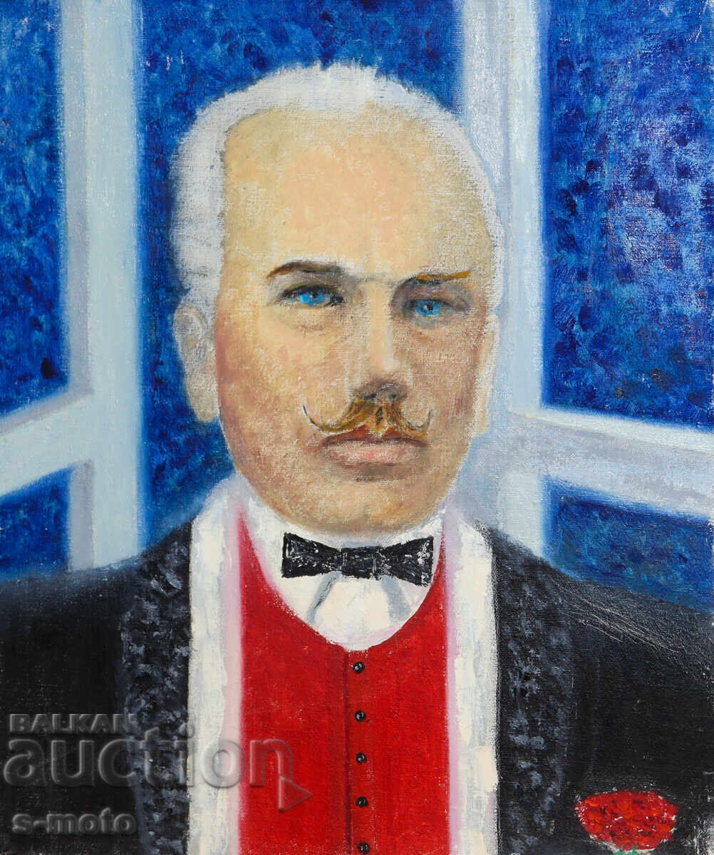 Petar Krumovski pictură în ulei portret - 6