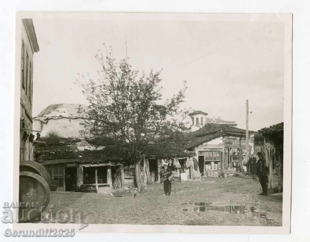Regatul Bulgariei 1933 fotografie originală bazar arhitectură