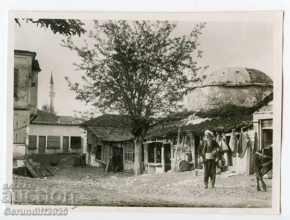 Regatul Bulgariei 1933 fotografie originală bazar arhitectură