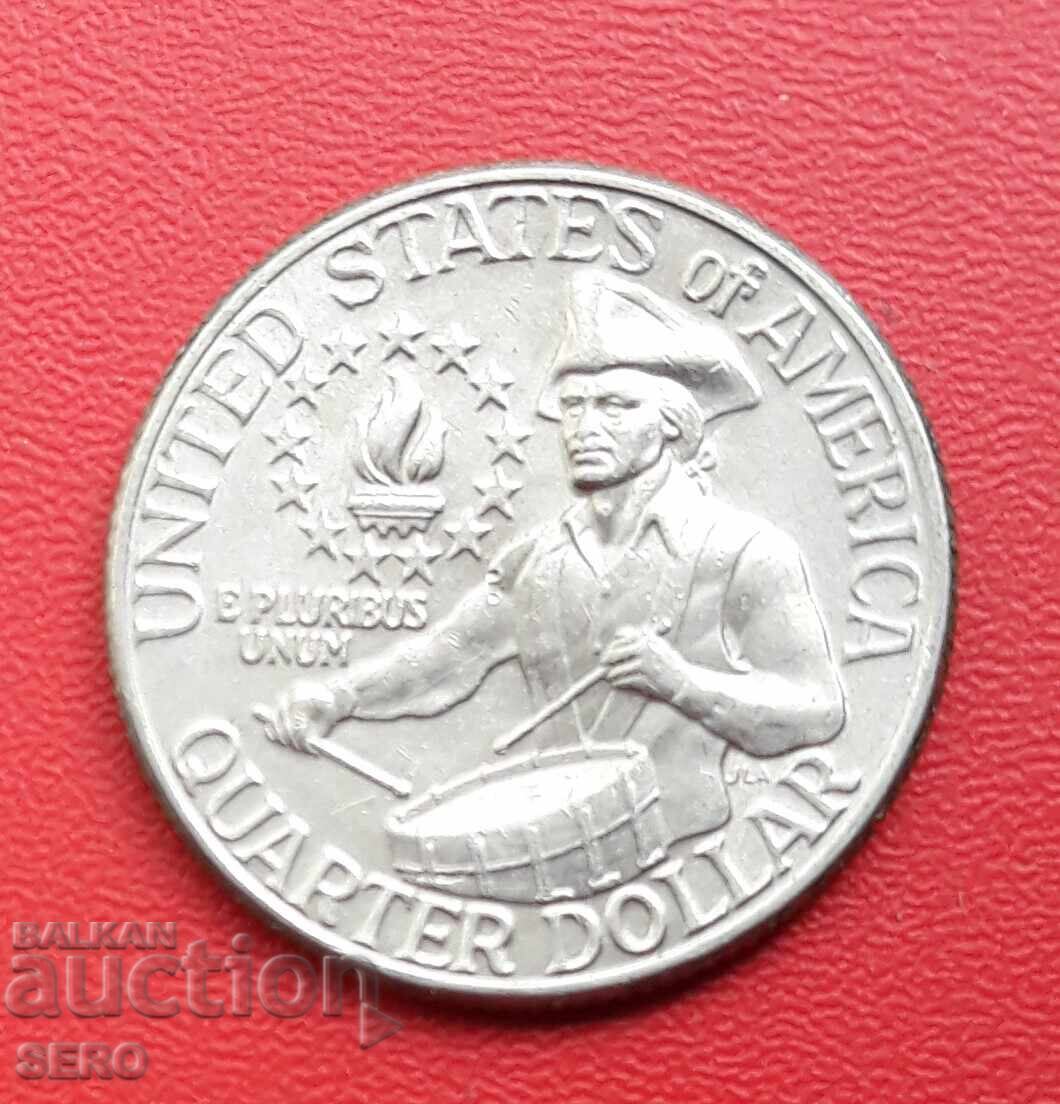 SUA - 1/4 dolar 1976 D - Denver