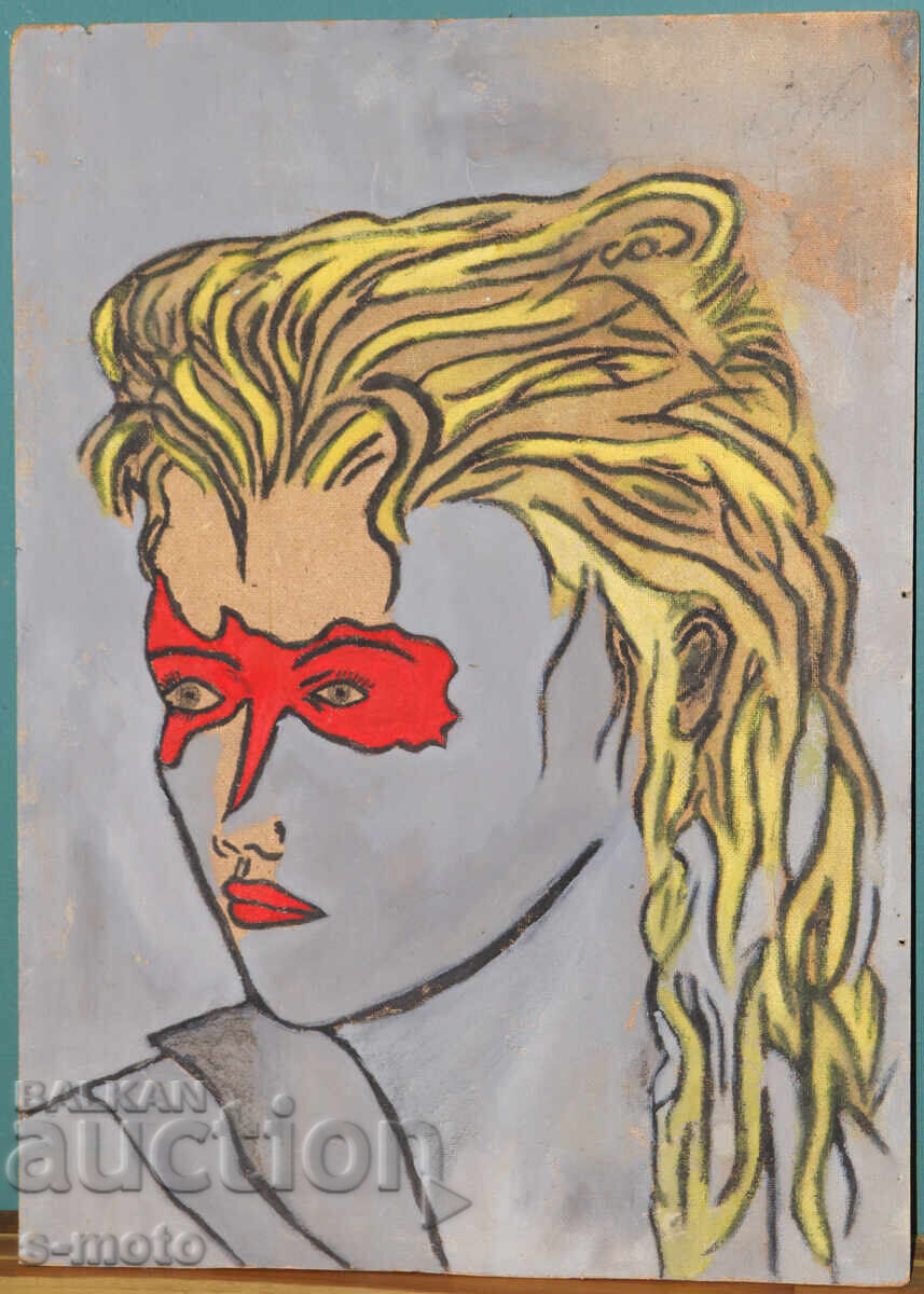 Tablou acrilic portret abstract cu preț € 140.00 | 273.82 BGN Tablou acrilic portret abstract cu preț € 140.00 | 273.82 BGN
