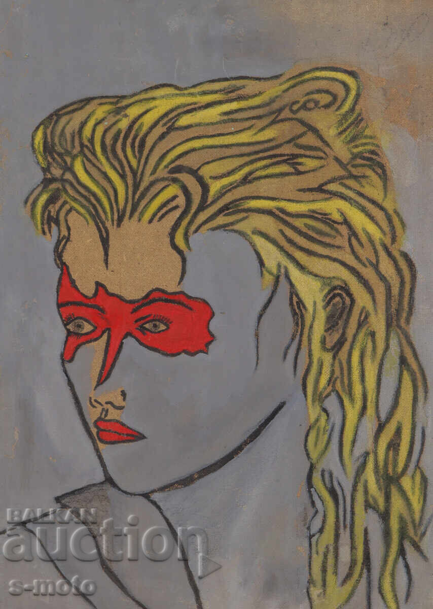 Licitație Tablou acrilic portret abstract Licitație Tablou acrilic portret abstract
