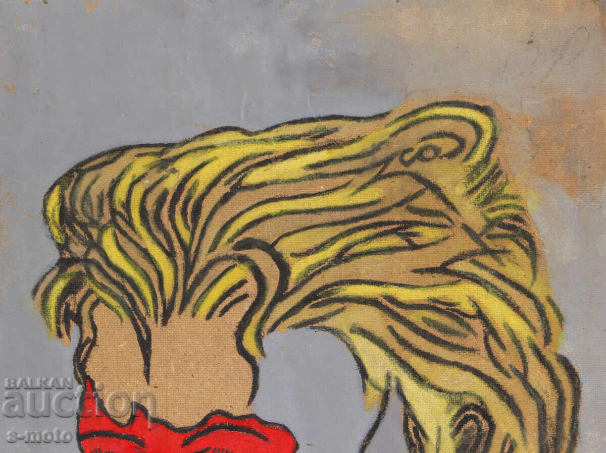 Livrarea Tablou acrilic portret abstract Livrarea Tablou acrilic portret abstract