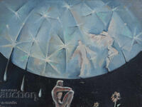 Oil painting abstract composition