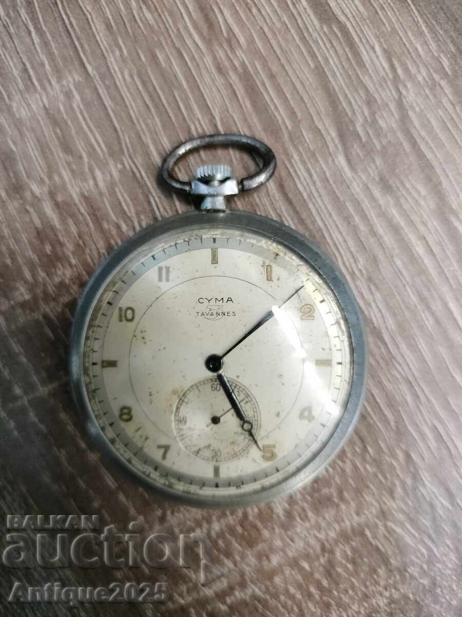Ceas de buzunar CYMA Tavannes (Elveția), mecanic