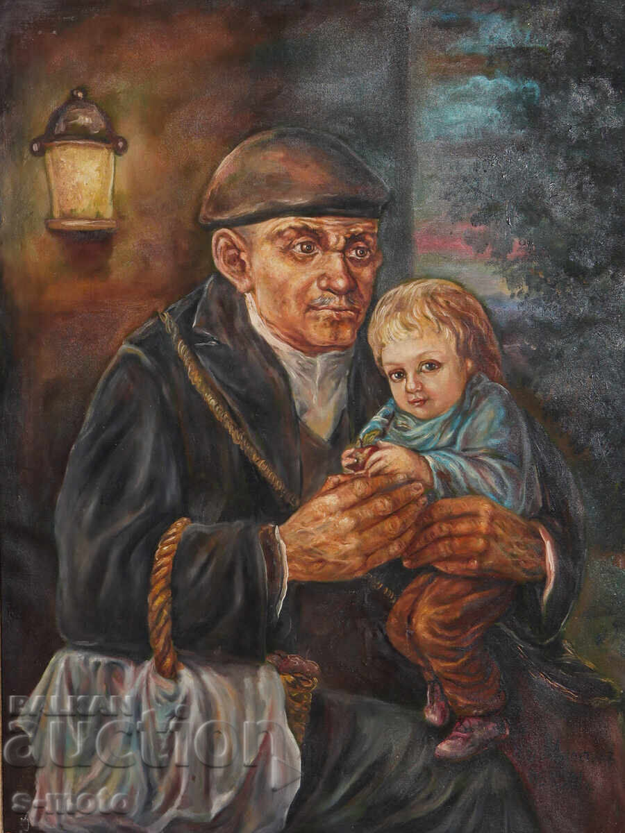 Tablou ulei portret 1991