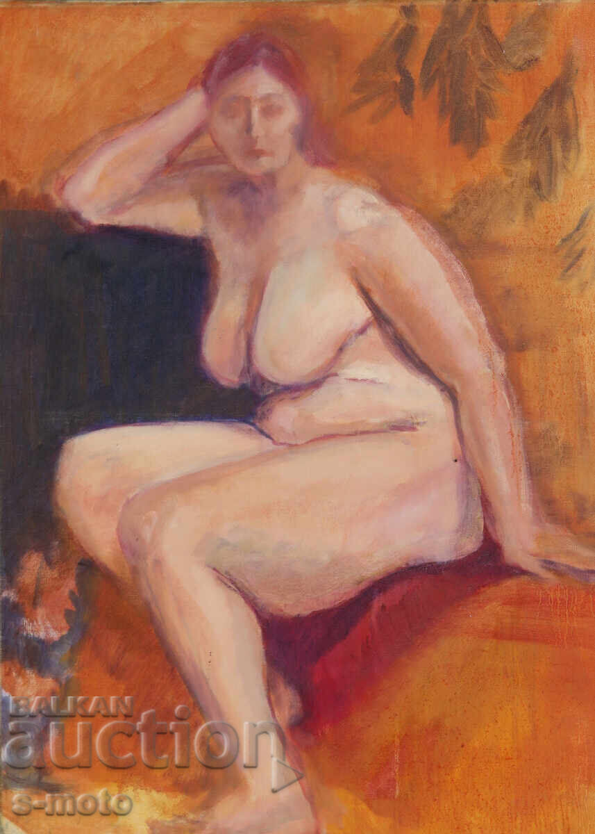 Licitație Tablou acril portret corp nud Licitație Tablou acril portret corp nud