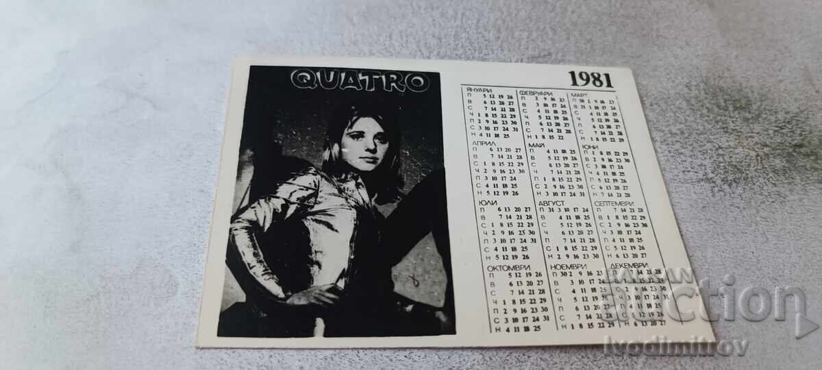 Calendar QUATRO 1981 Calendar QUATRO 1981