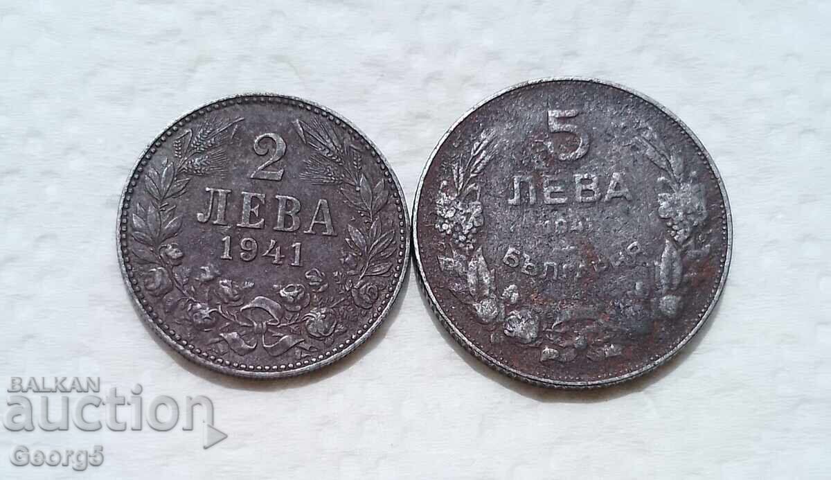 2 and 5 leva 1941 with price € 15.00 | 29.34 BGN