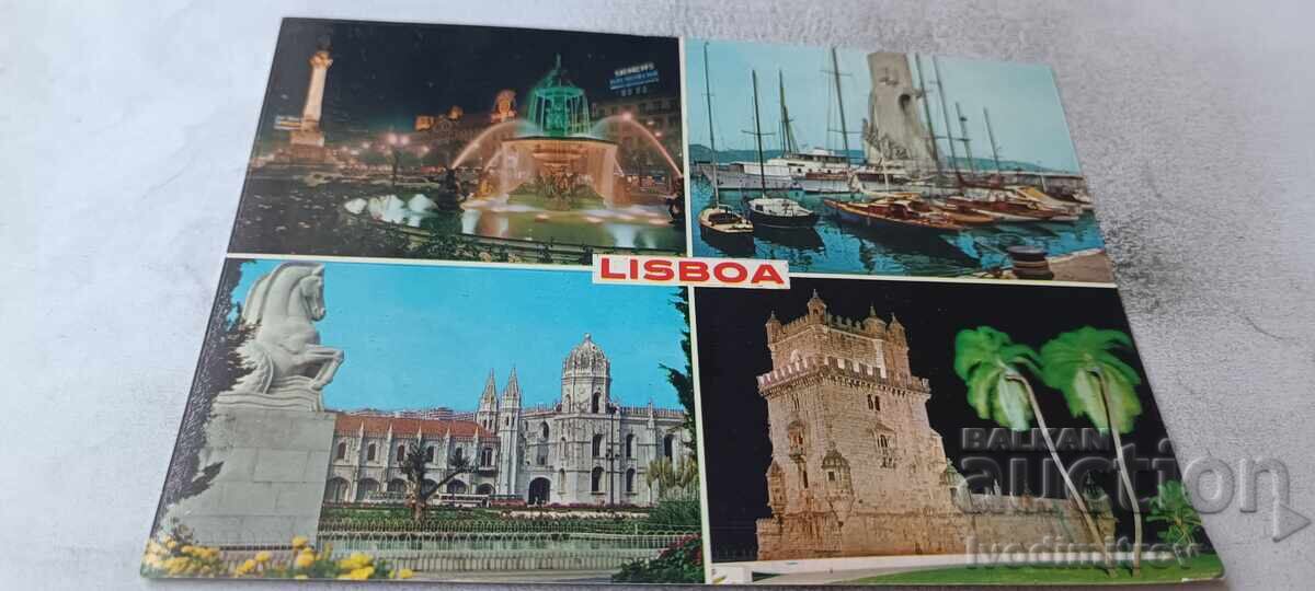 Carte poștală Lisboa Colaj