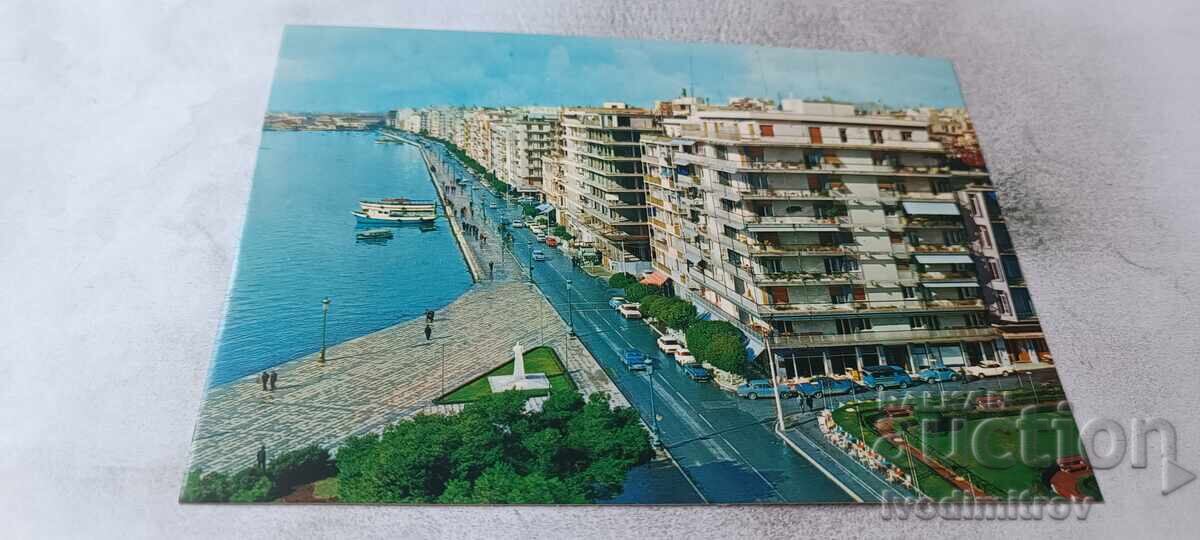 Carte poștală Salonic Vedere asupra cheiurilor