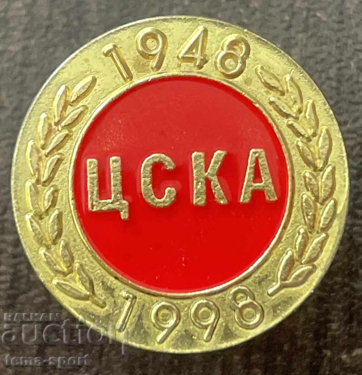 2223 България знак 50г. Футболен клуб ЦСКА 1948-1998г. 2223 България знак 50г. Футболен клуб ЦСКА 1948-1998г.