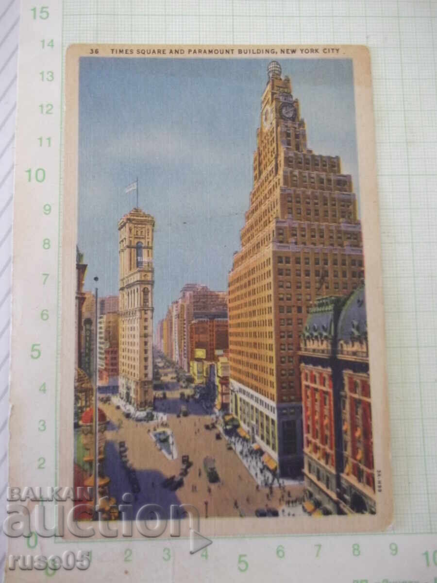 Κάρτα "Times Square and Paramount Building, New York City"