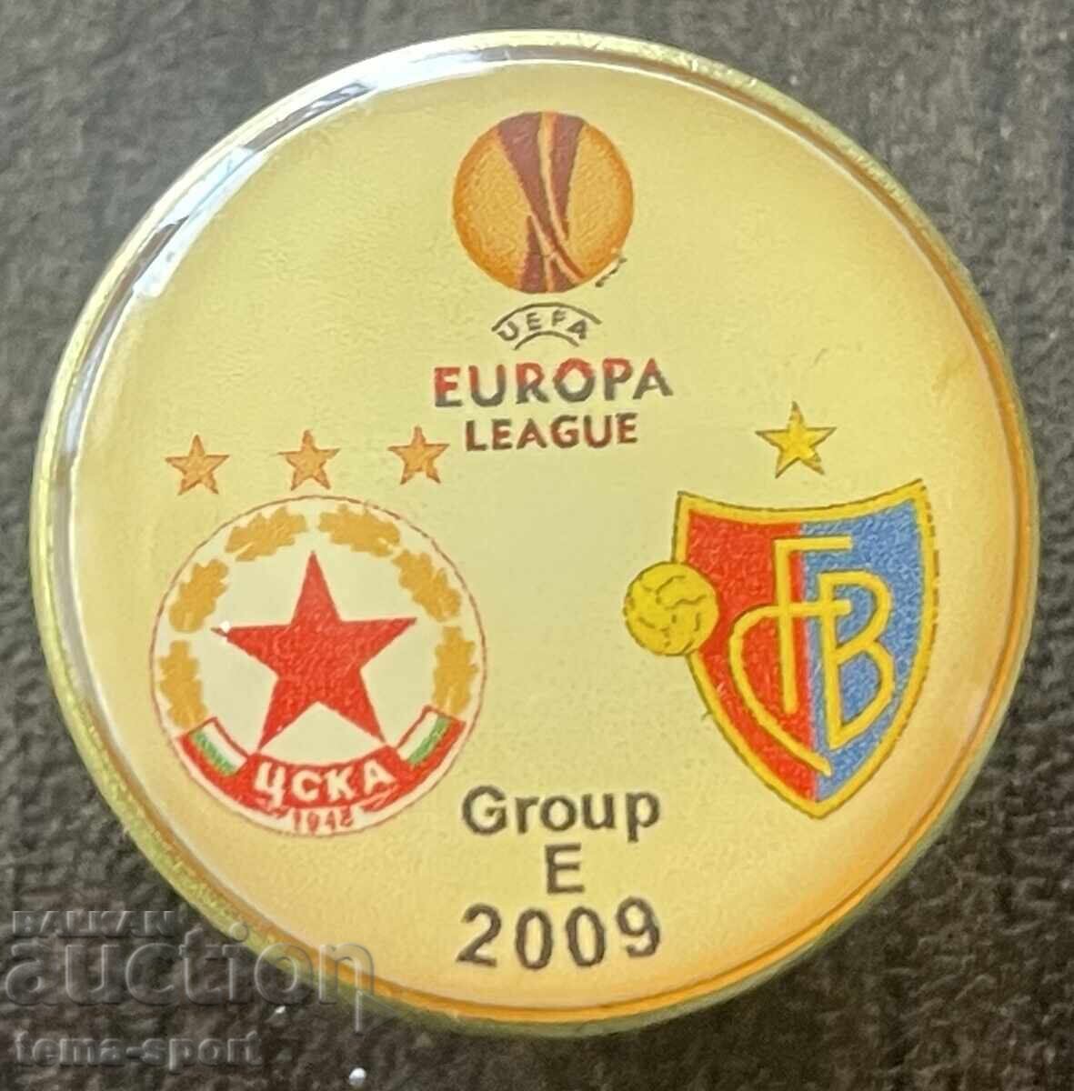 2232 България знак мач ЦСКА Базел 2009г.
