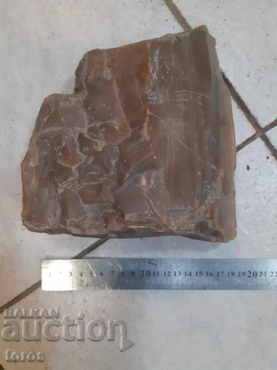 Licitație Piatră de cremene mare 20/ 20 cm pentru pistol cu cremene, pistoale, pușcă