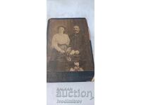 Fotografie bărbat și femeie Sofia 1911 carton