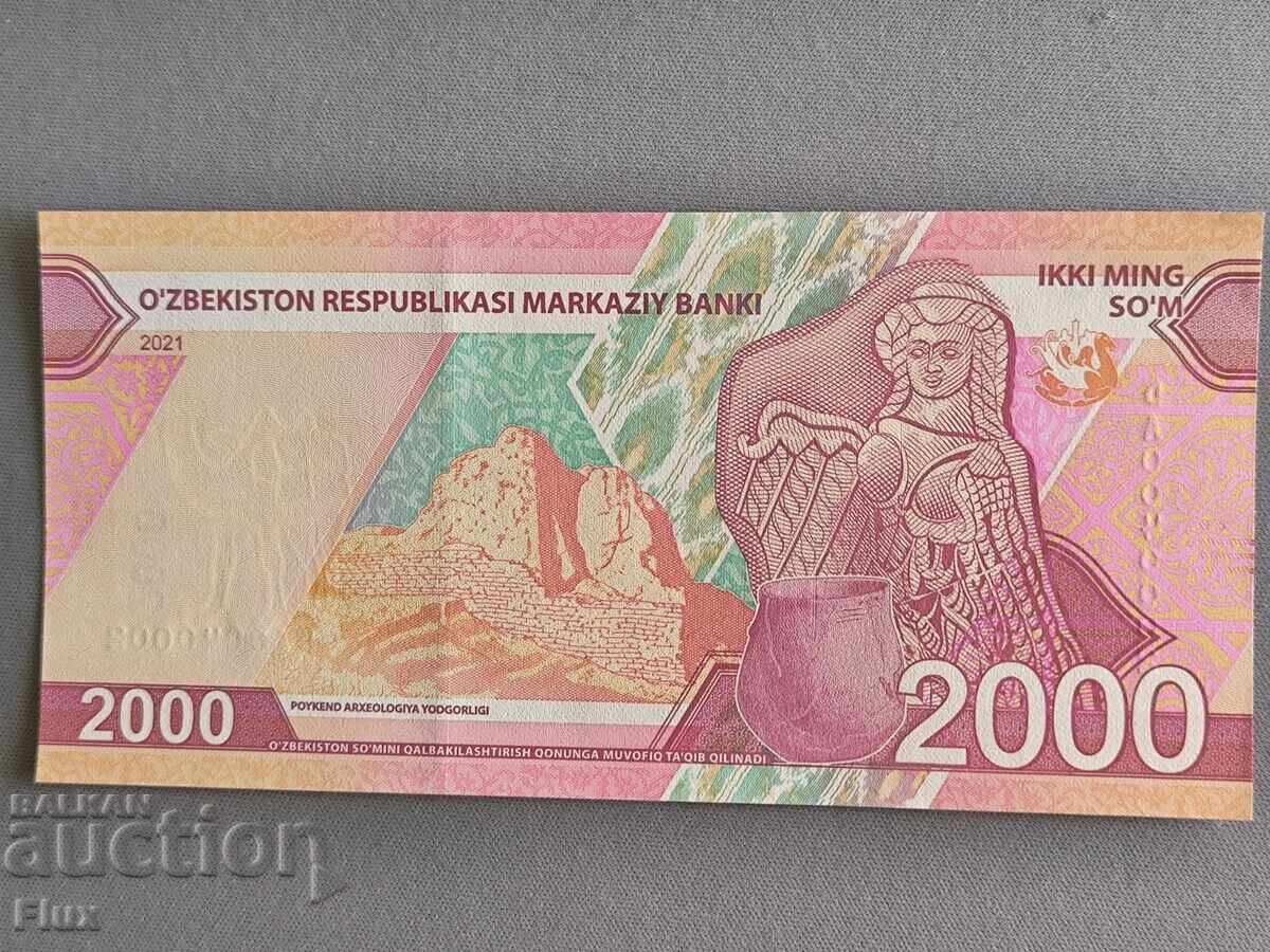Bancnota - Uzbekistan - 2000 sum UNC | 2022 cu preț € 2.30 | 4.50 BGN Bancnota - Uzbekistan - 2000 sum UNC | 2022 cu preț € 2.30 | 4.50 BGN