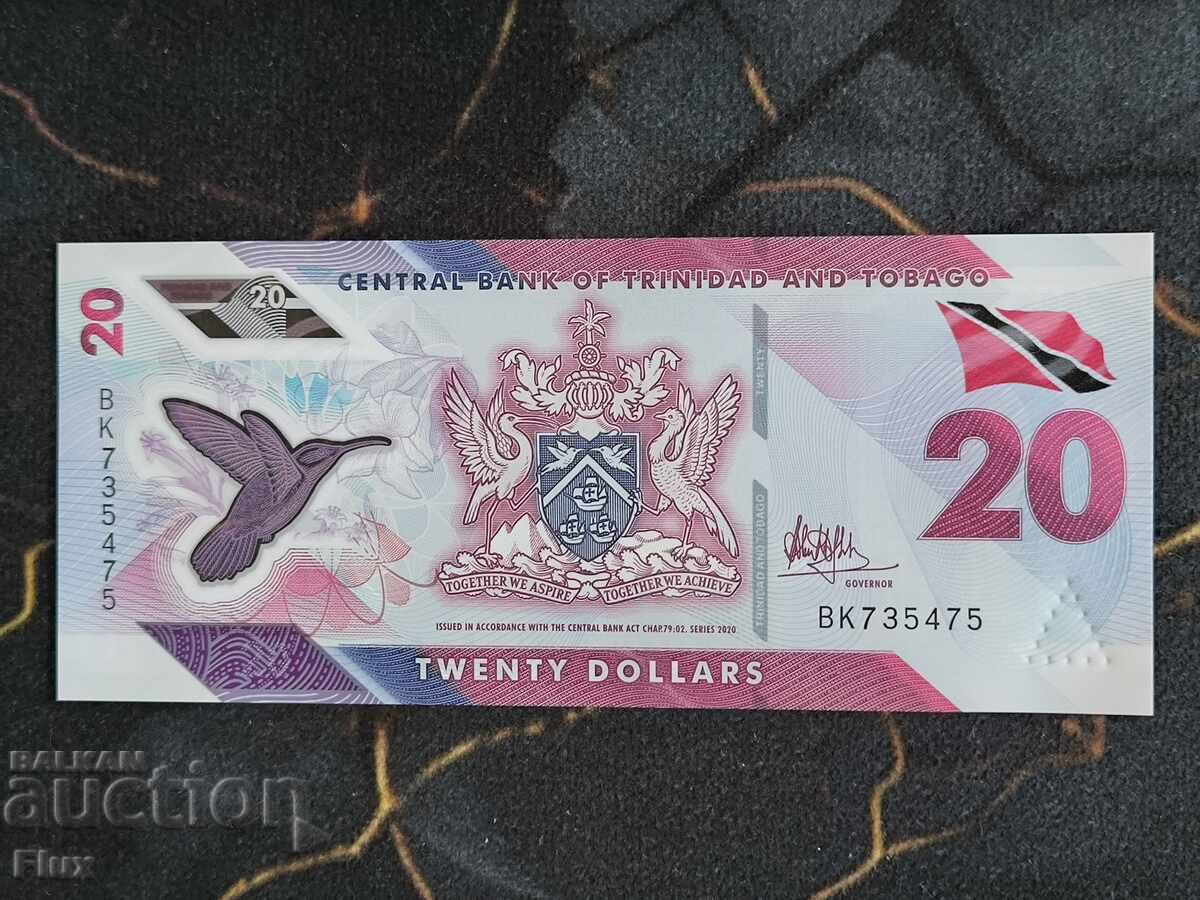 Bancnotă - Trinidad și Tobago - 20 dolari UNC | 2020 Bancnotă - Trinidad și Tobago - 20 dolari UNC | 2020