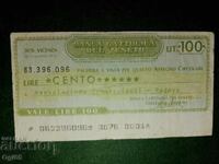Cec rar de 100 lire din 1976 din Italia în stare bună