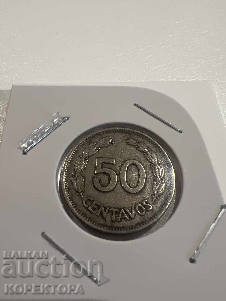 50 CENTAVOS 1963 Ecuador