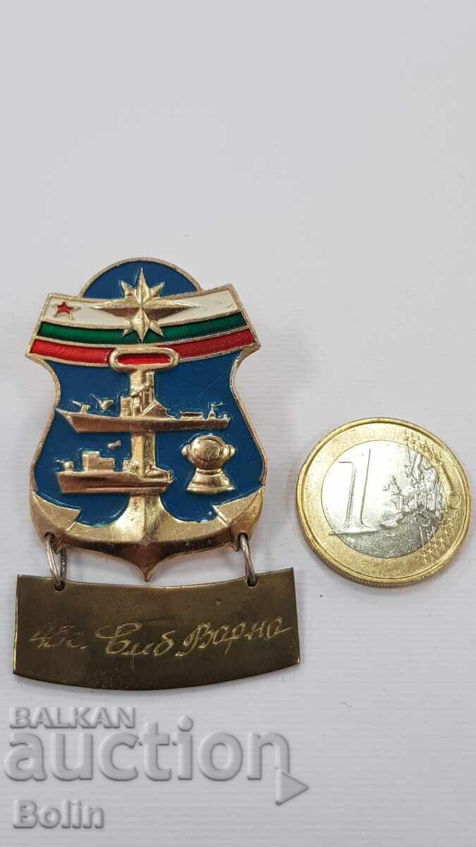 Insignă rară, Distincție - 45 ani - BAZA NAVALĂ - 7