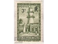 Somalia Franceză-1938-Mărci curente-Moschee în Djibouti, MLH