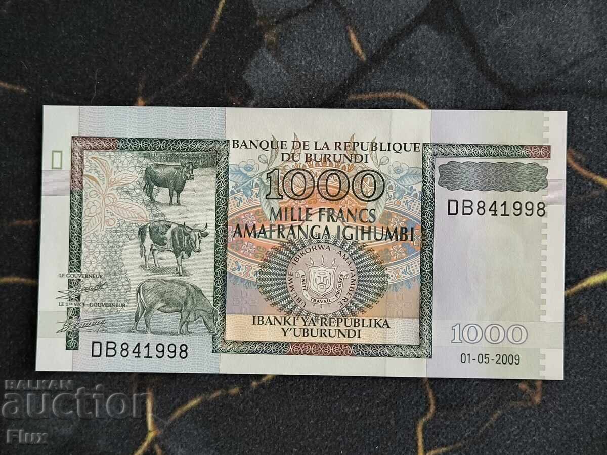 Banknote - Burundi - 1000 francs UNC | 2009