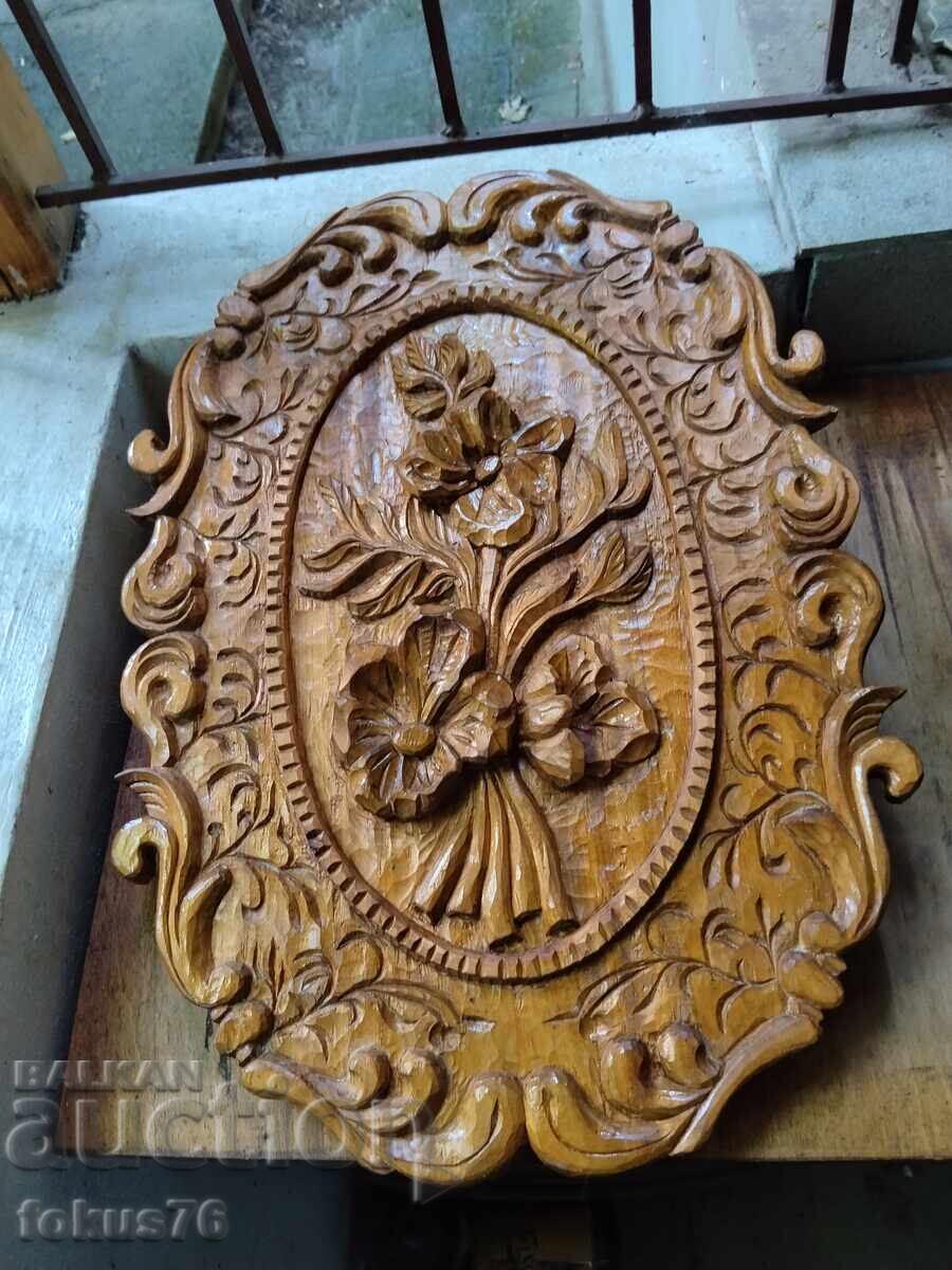 Livrarea Unic de frumos panou mare din lemn sculptat pentru perete
